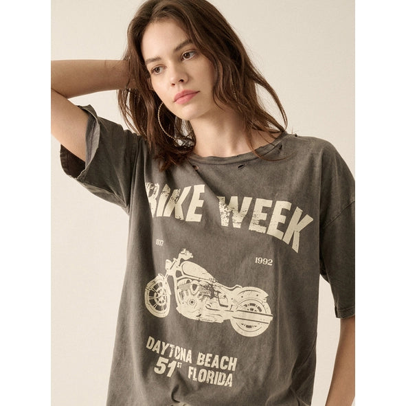 Bike Week Distressed Graphic Tee