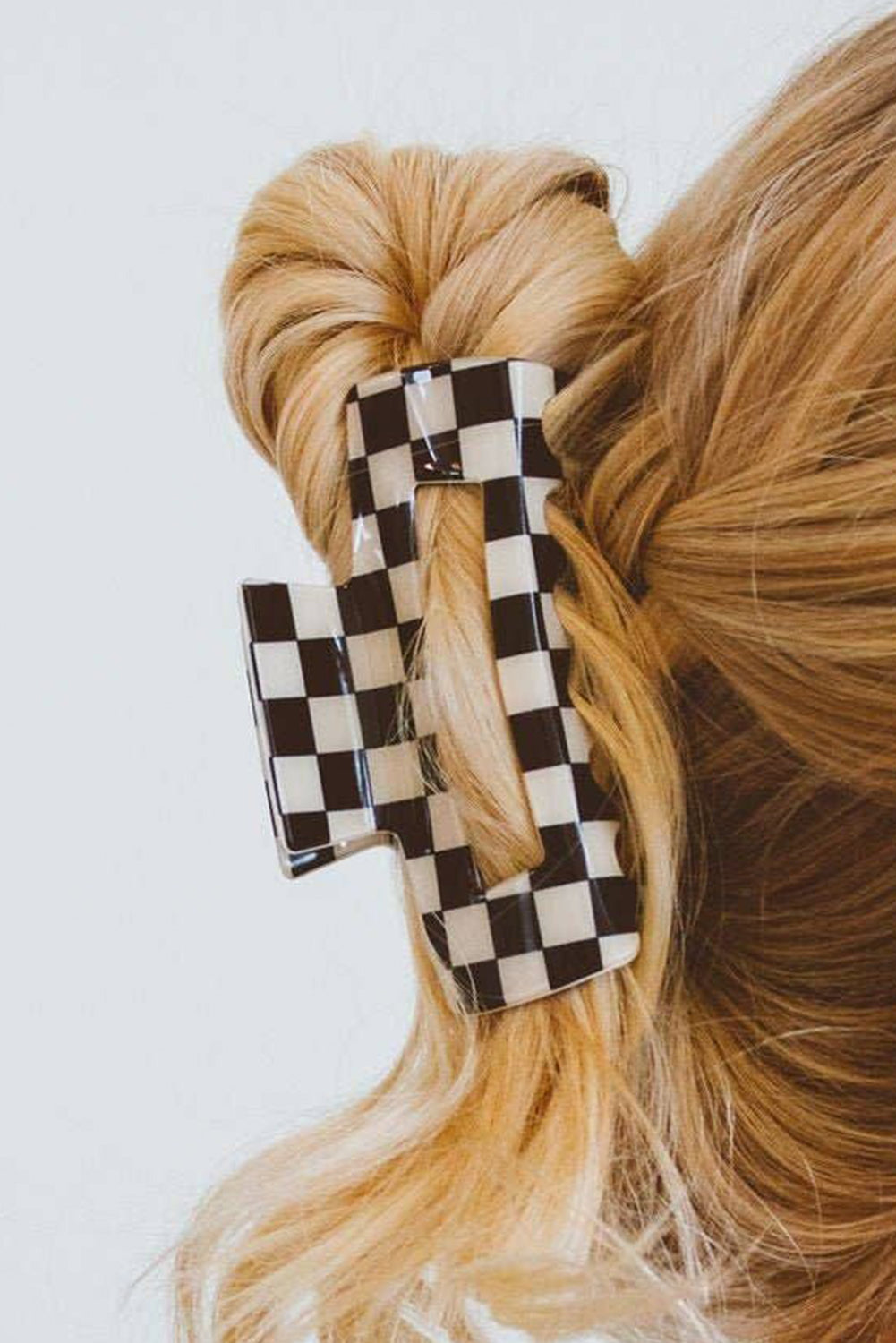Check It Checkered Claw Clip