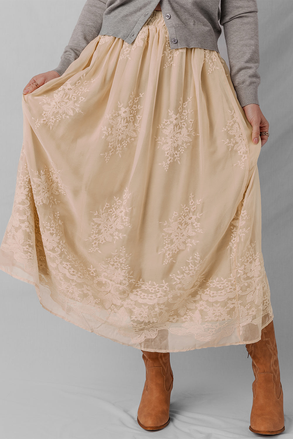 Prairie Dawn Embroidered Skirt