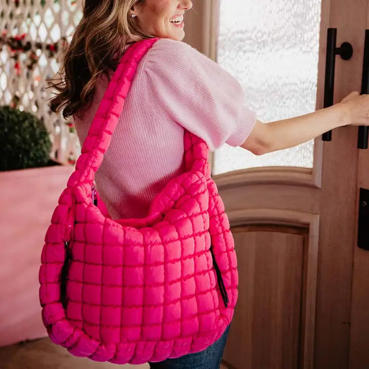 Be Free Quilted Puff Bag