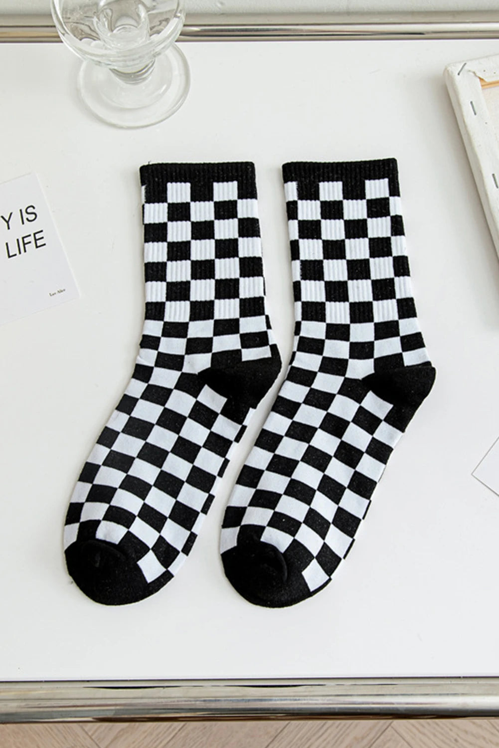 Fast Check Crew Socks