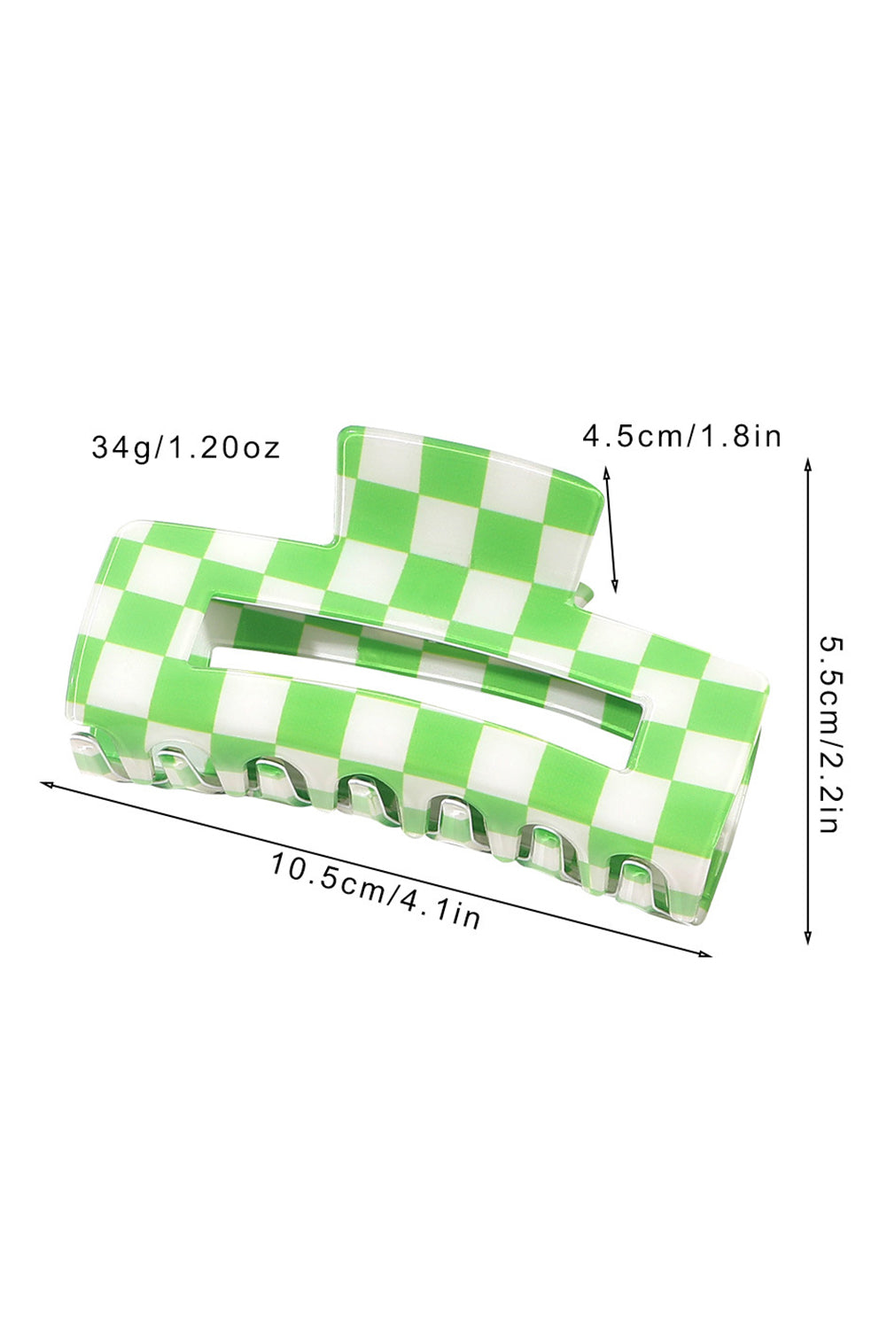 Check It Checkered Claw Clip