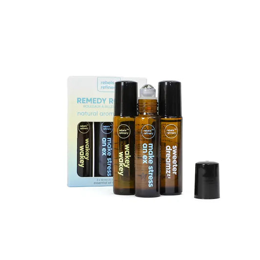 Remedy Roller 3 Pack 100% Natural Essential Oils