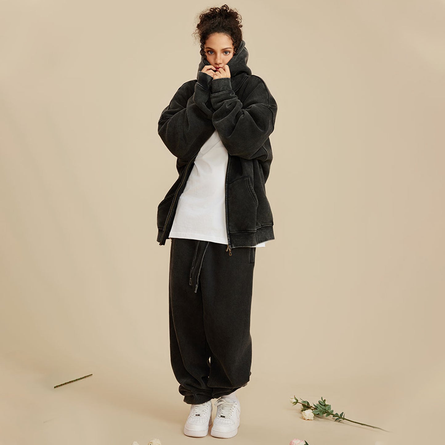 No Bad Vibes Hoodie Jacket