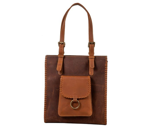 Las Nevadas Stitched Genuine Leather Bag