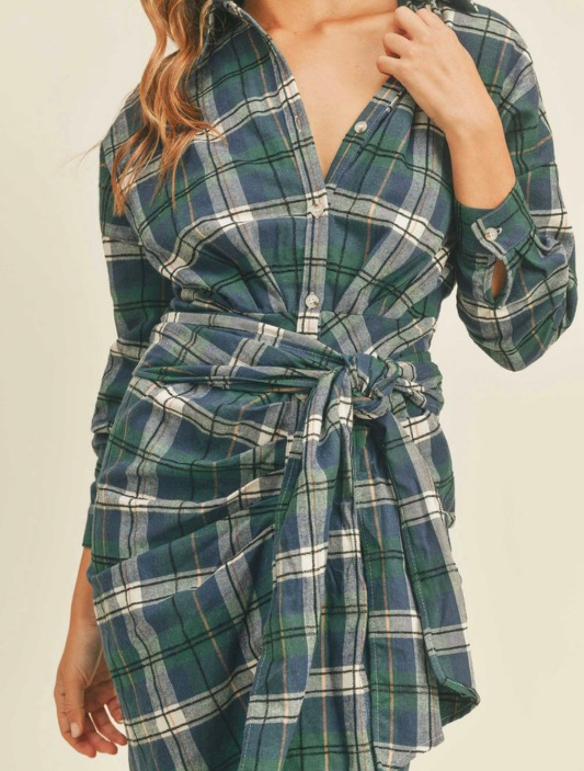 Pretty in Plaid Maxi Dress
