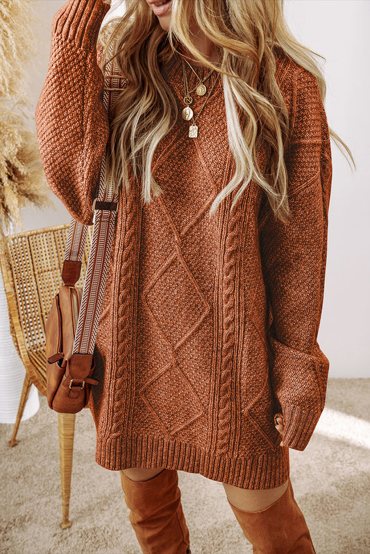 Mocha Mornings Sweater Dress