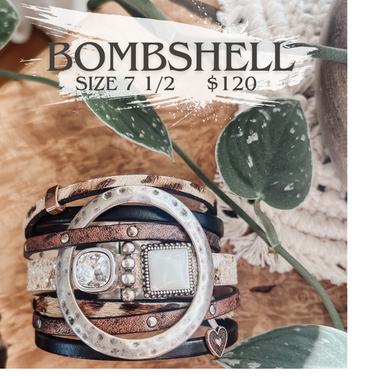 “Bombshell” Leather Bracelet