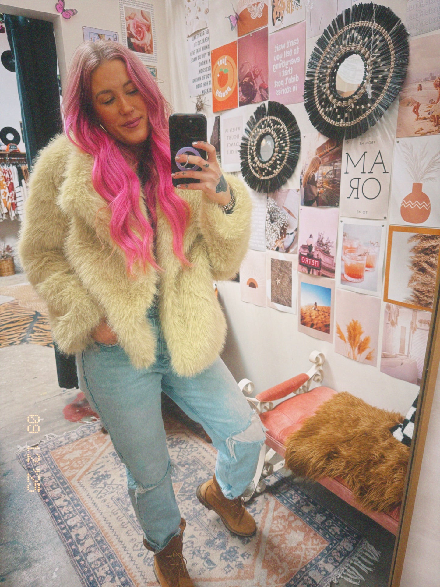 Foxy Faux Fur Coat
