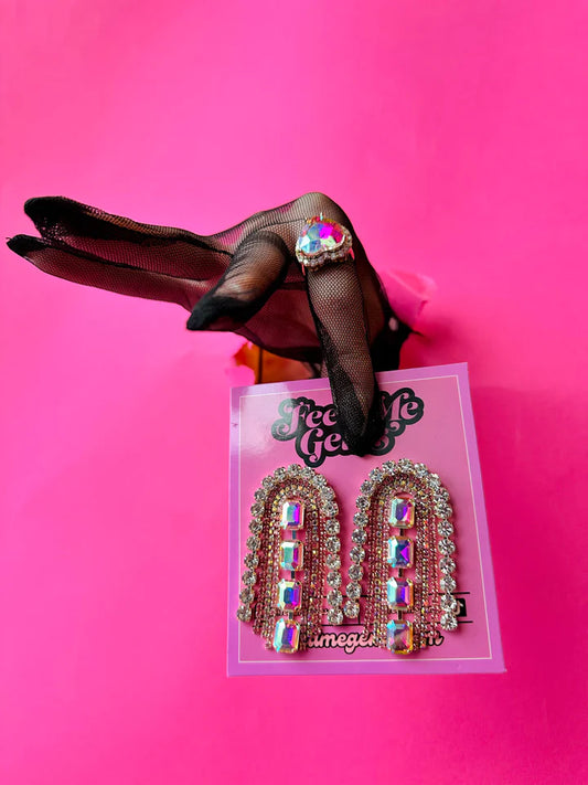 Pink Sugar Baby Jumbo Earrings by Feed Me Gems