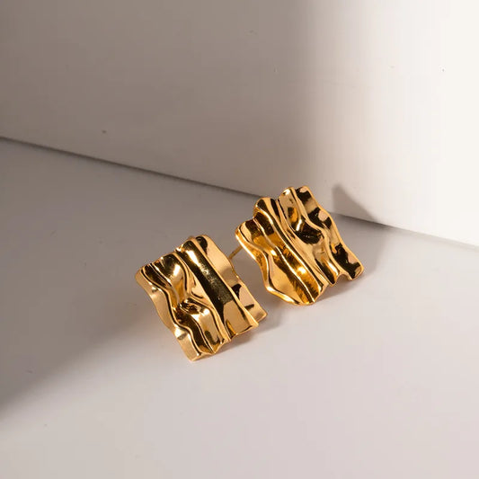 Golden Wave Studs