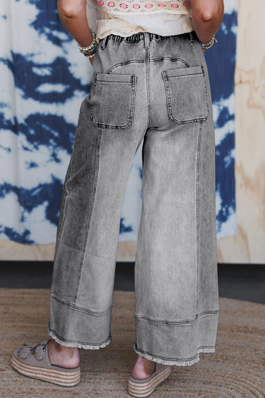 Pull-On Rebel Wide Leg Jeans
