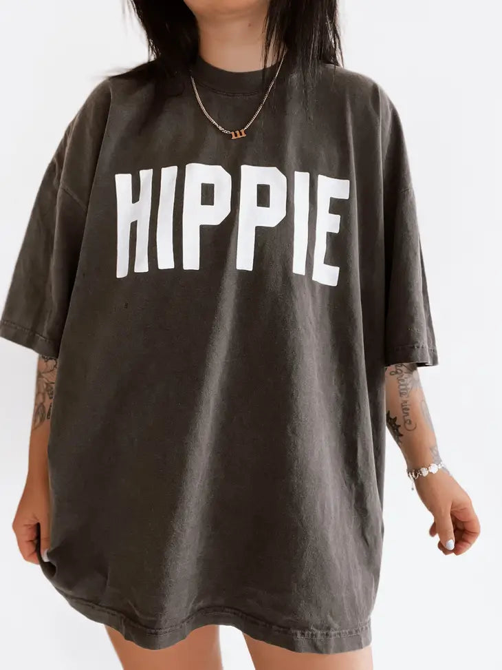 Hippie Oversized Graphic Tee