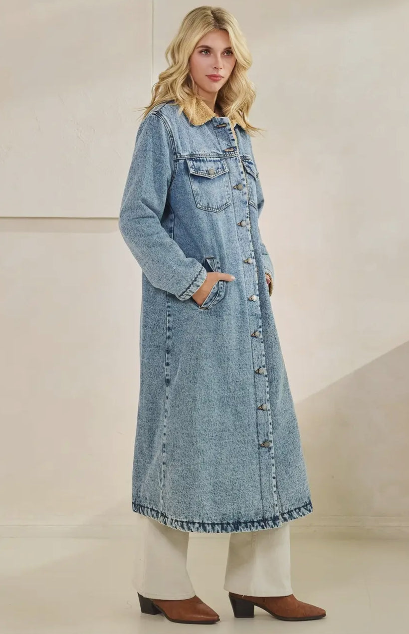 Keeps Me Warm Denim Jacket