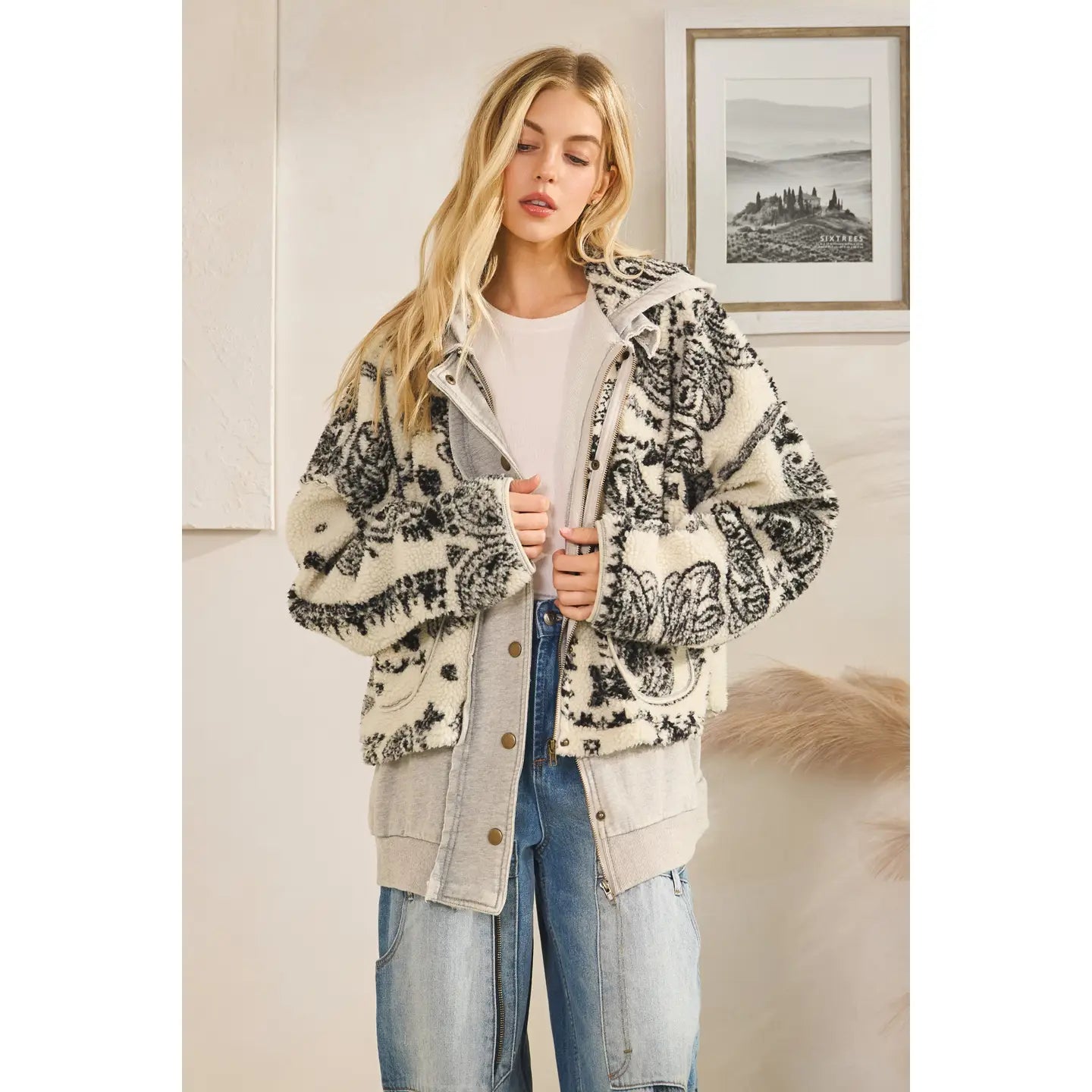 Fade Into You Sherpa Shacket