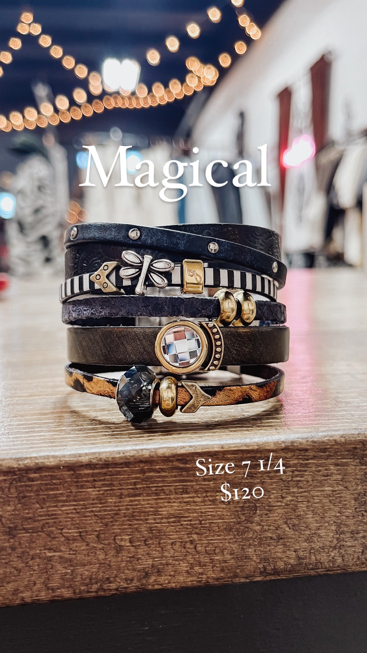 “Magical” Leather Bracelet