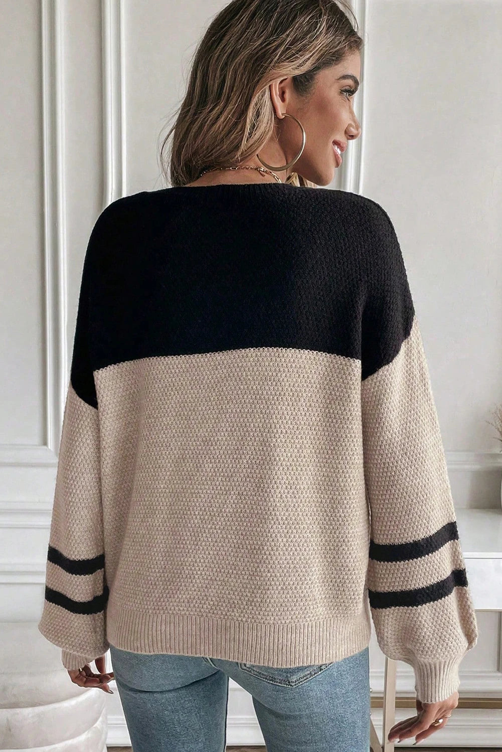 Streetlight Colorblock Thin Sweater