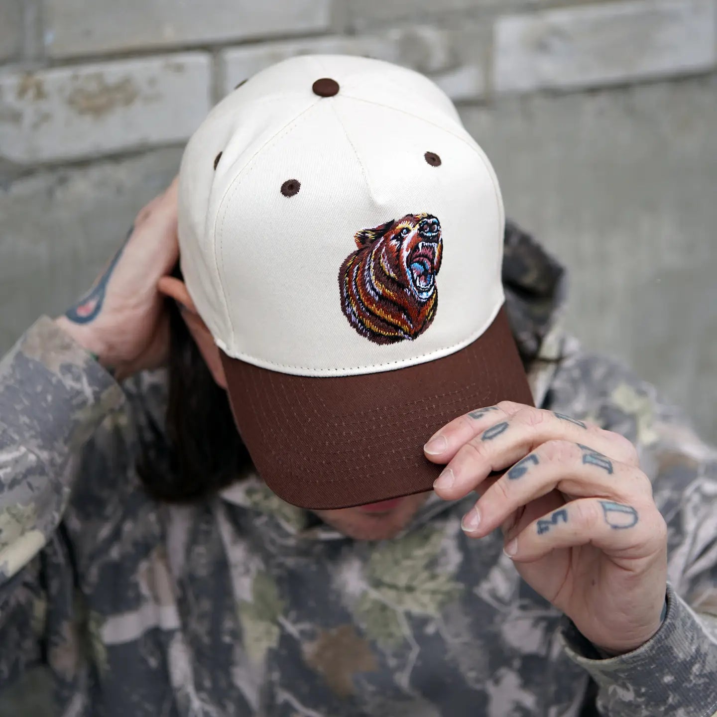 Bear Two Toned Cap