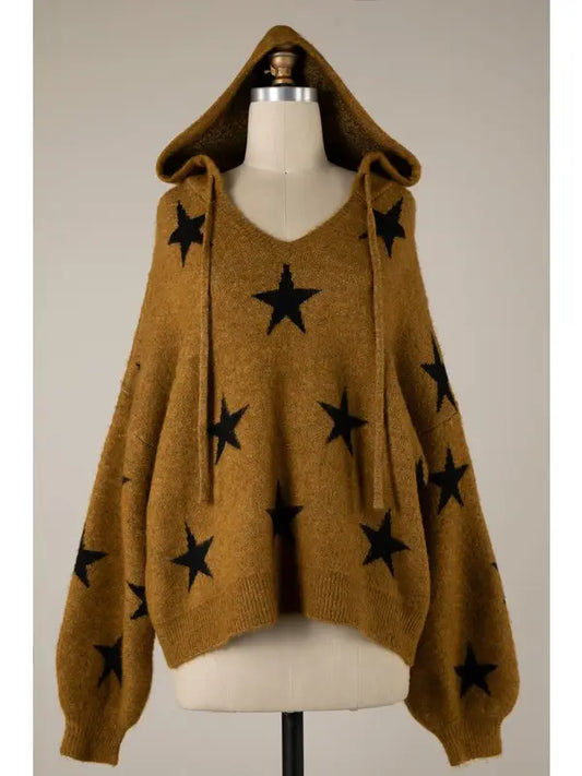 Supa Star Pullover Knit Hoodie