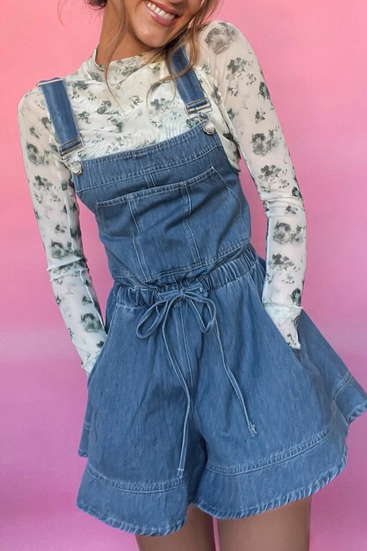 Sunny Day Flare Short Overalls