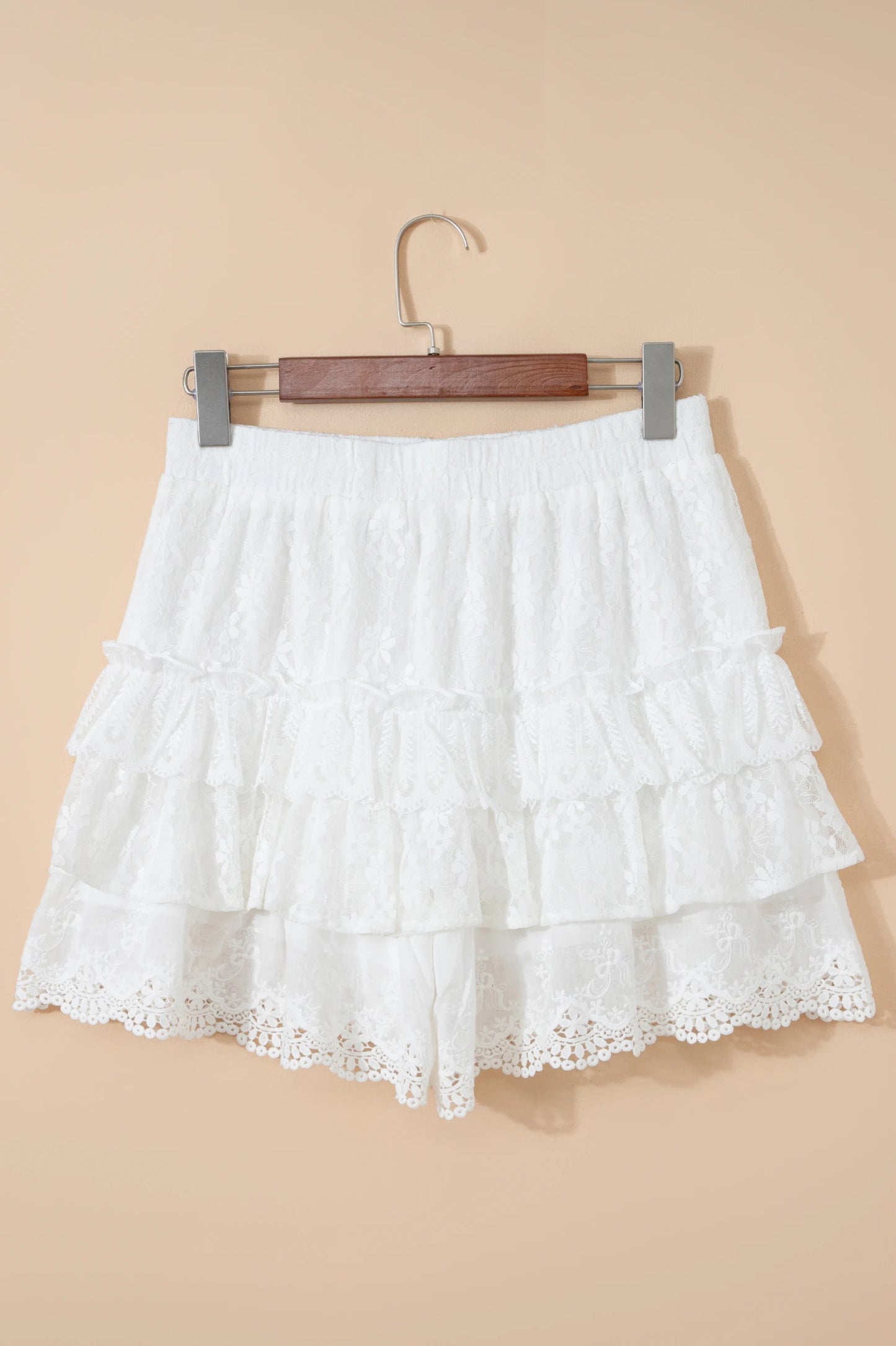 Cloud Dancer Lace Shorts