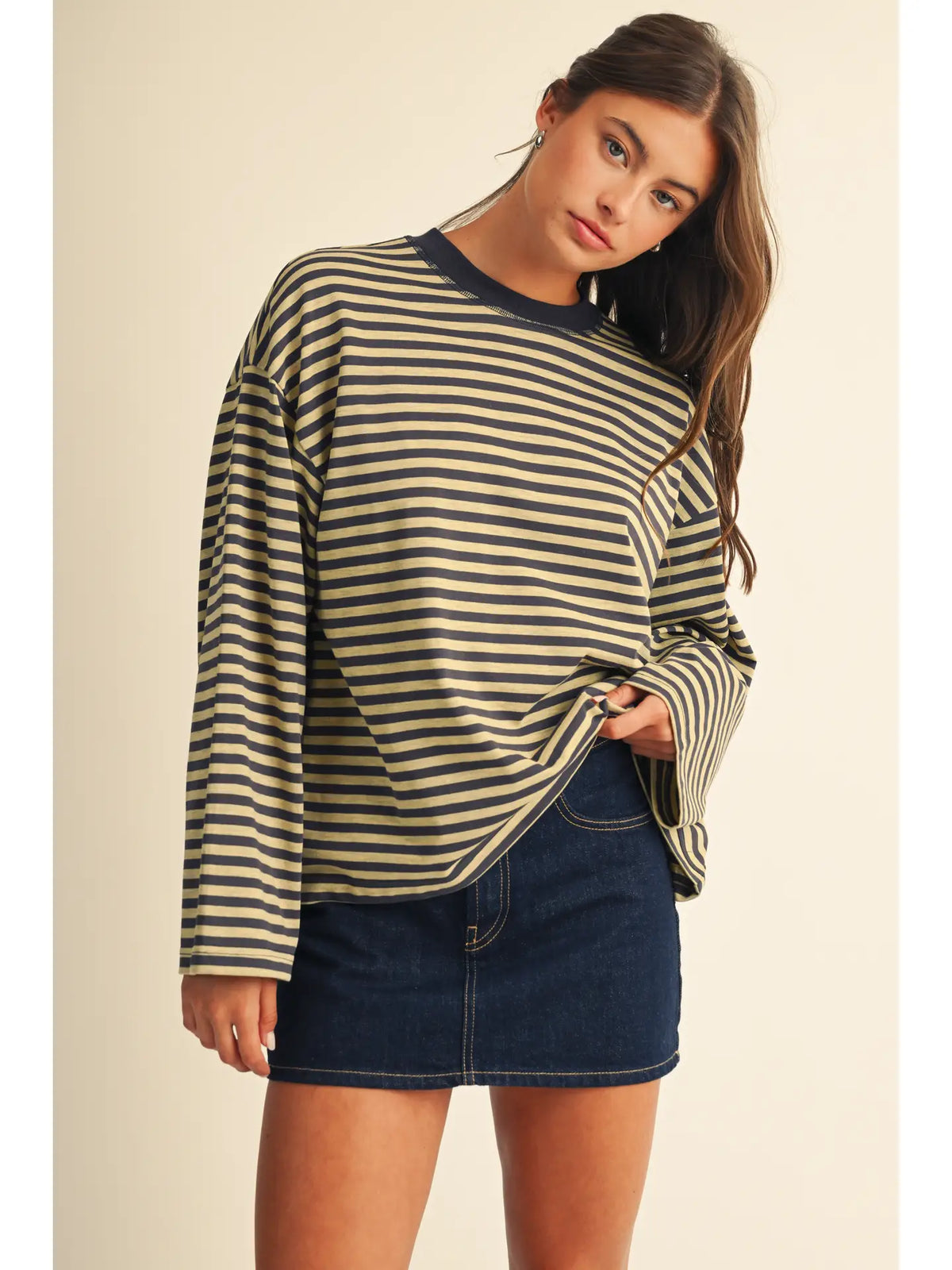 Sunday Static Striped Long Sleeve