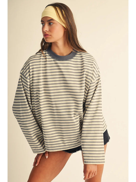 Sunday Static Striped Long Sleeve
