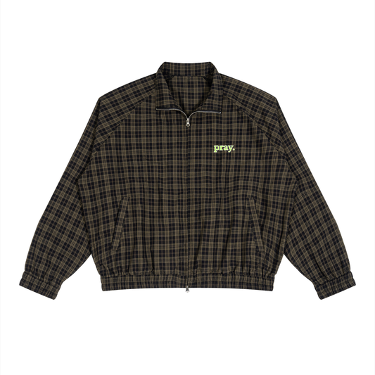Pray Plaid Track Jacket