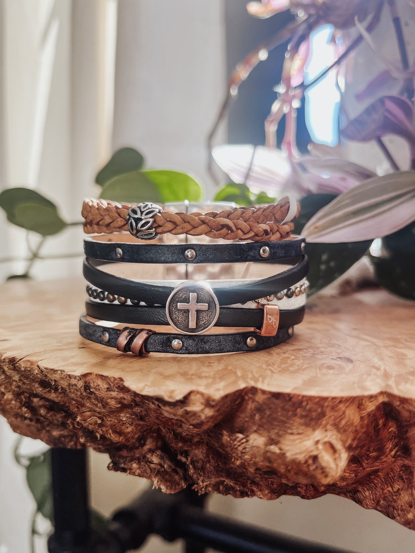 “Keep it Simple” Leather Bracelet