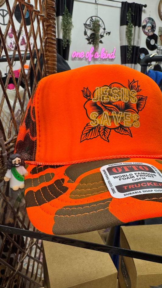 JESUS SAVES Trucker Hat