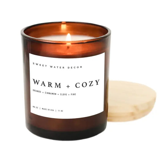 Warm and Cozy Soy Candle (11oz - 50+ Burn Time)