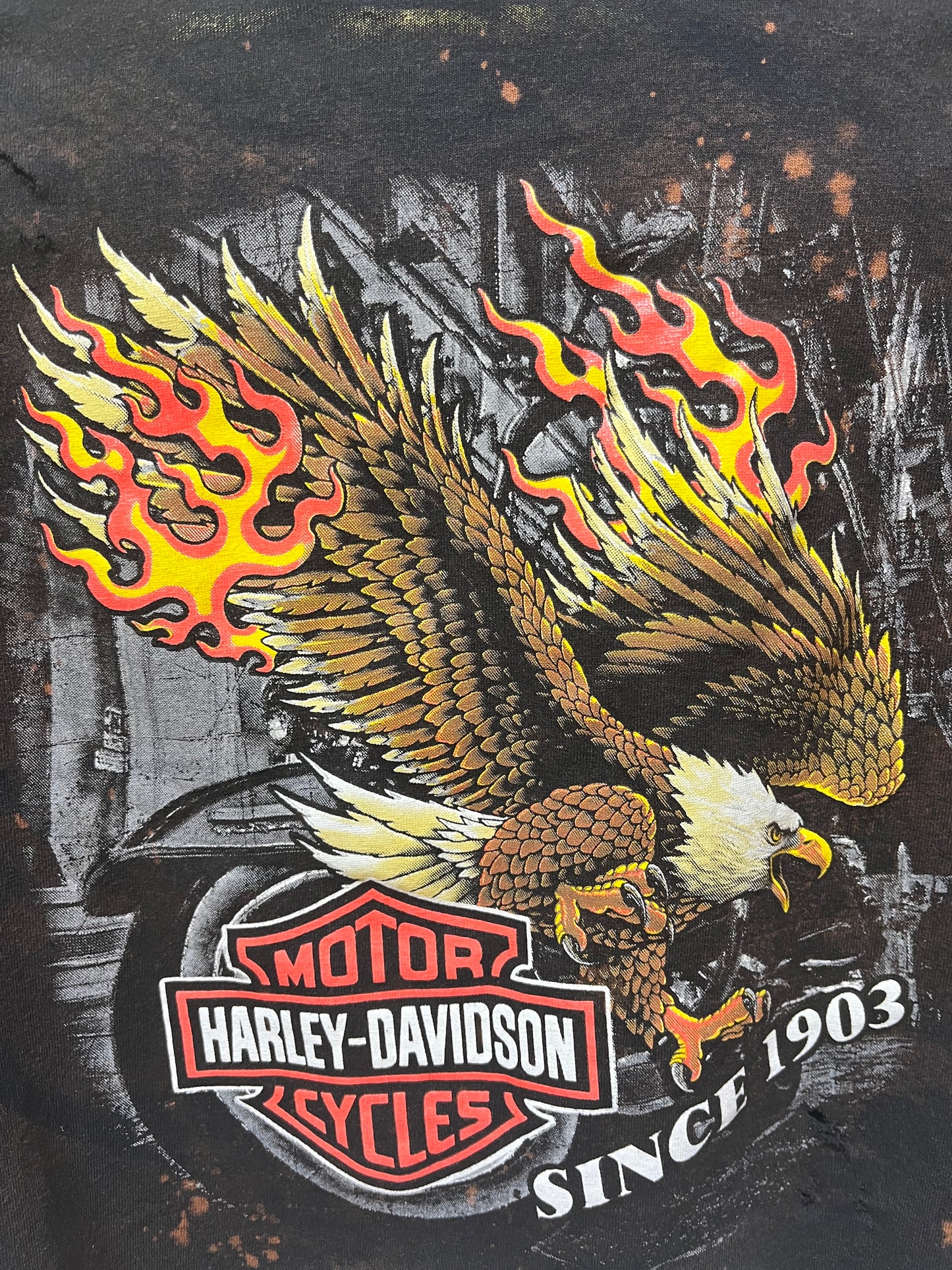 Vintage Harley Davidson Cropped Tee - MEXICO