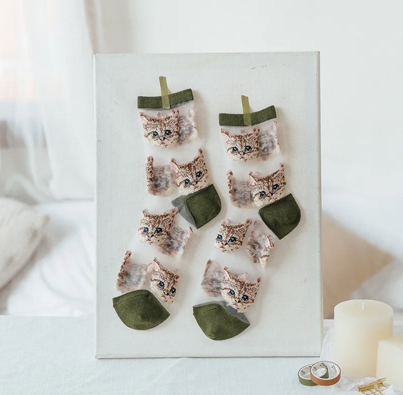 Meow Mesh Socks