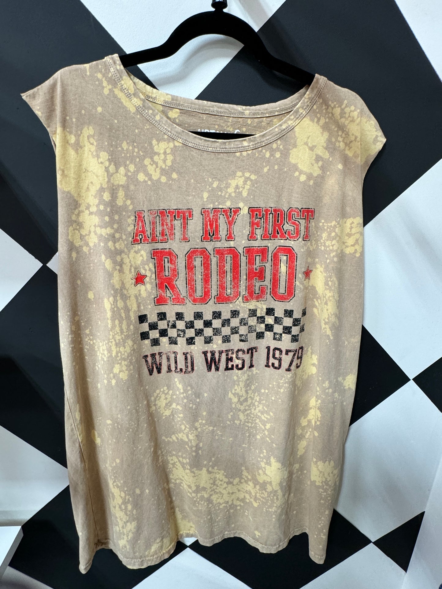 Aint My First Rodeo Graphic Tank Dress