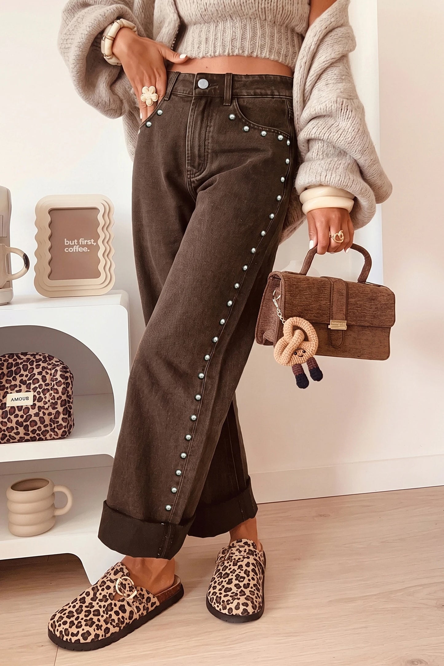 Side Hustle Studded Jeans