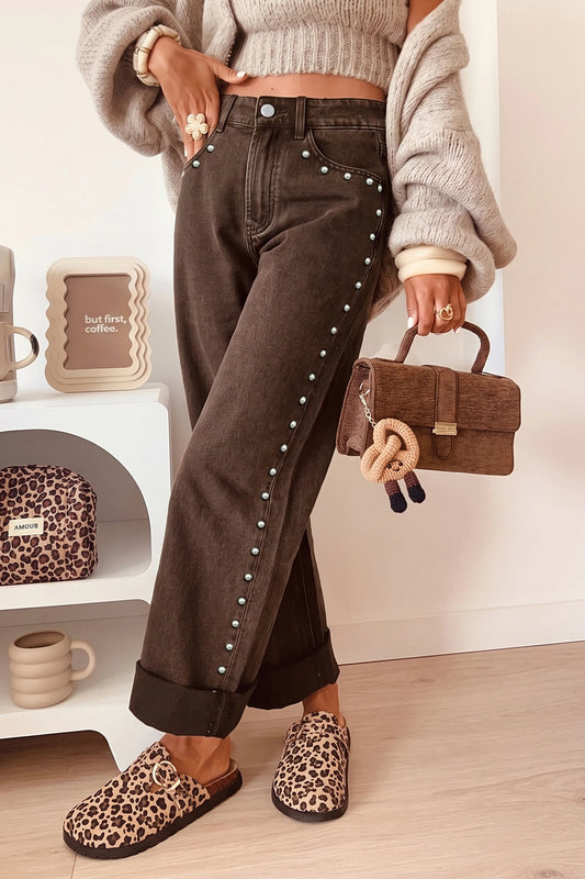 Side Hustle Studded Jeans