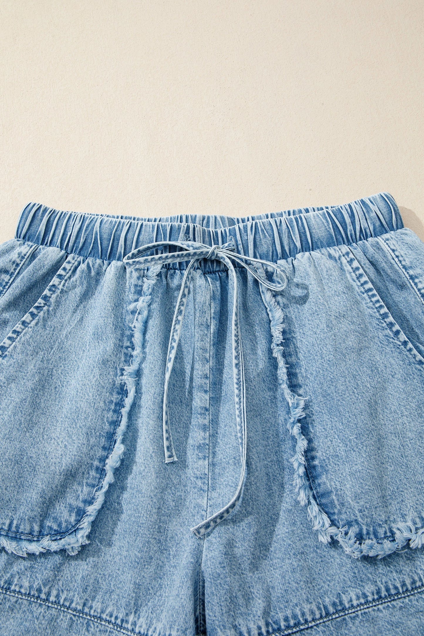 Bordeaux Bleu Drawstring Shorts