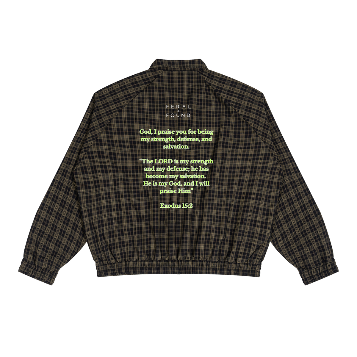 Pray Plaid Track Jacket