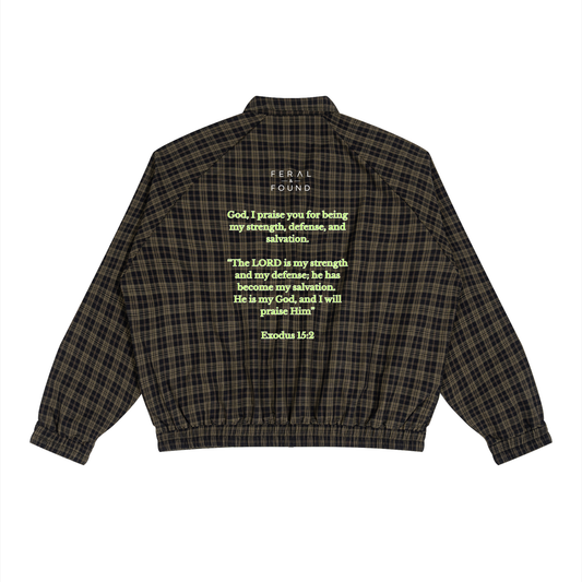 Pray Plaid Track Jacket