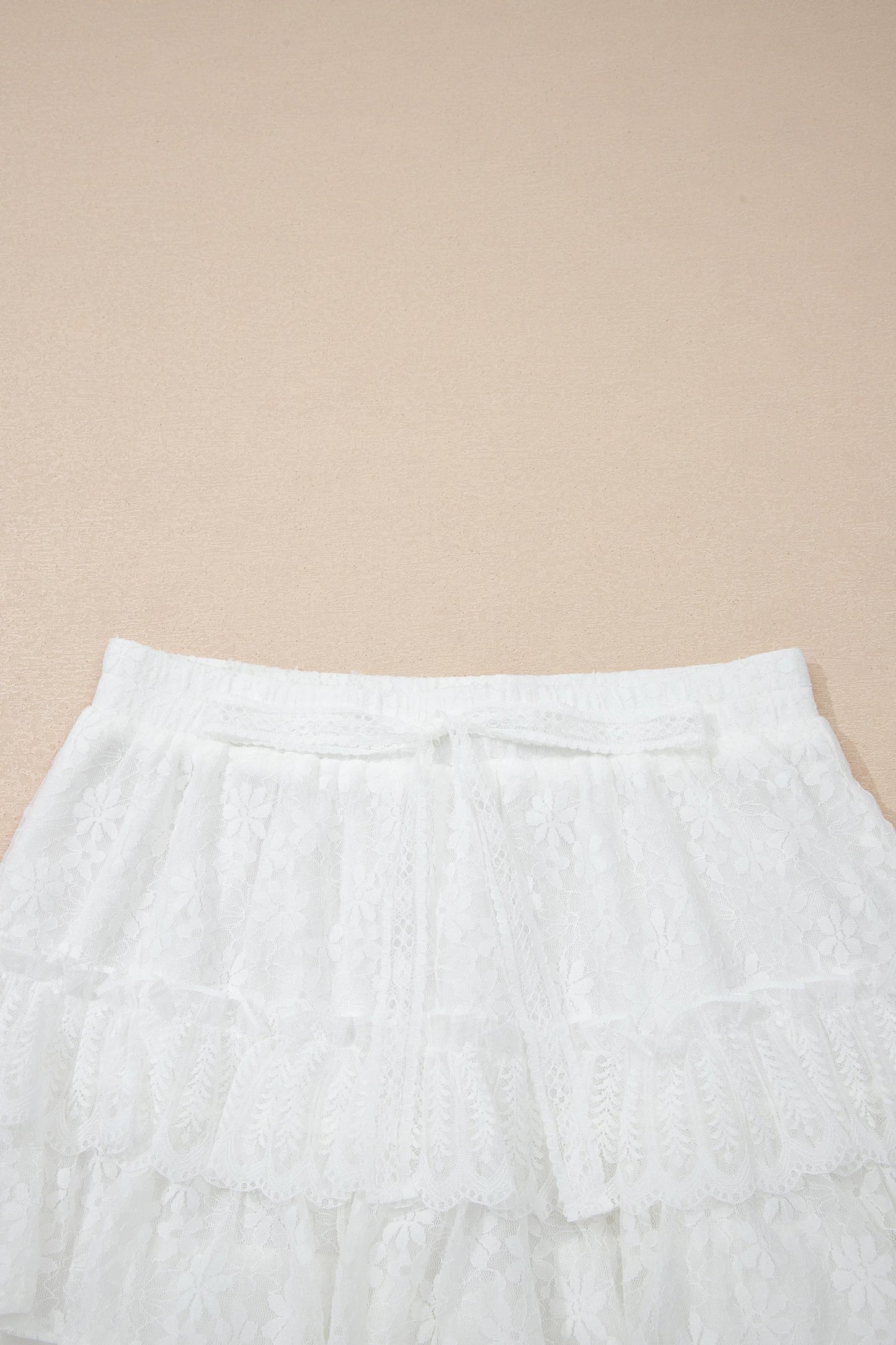 Cloud Dancer Lace Shorts