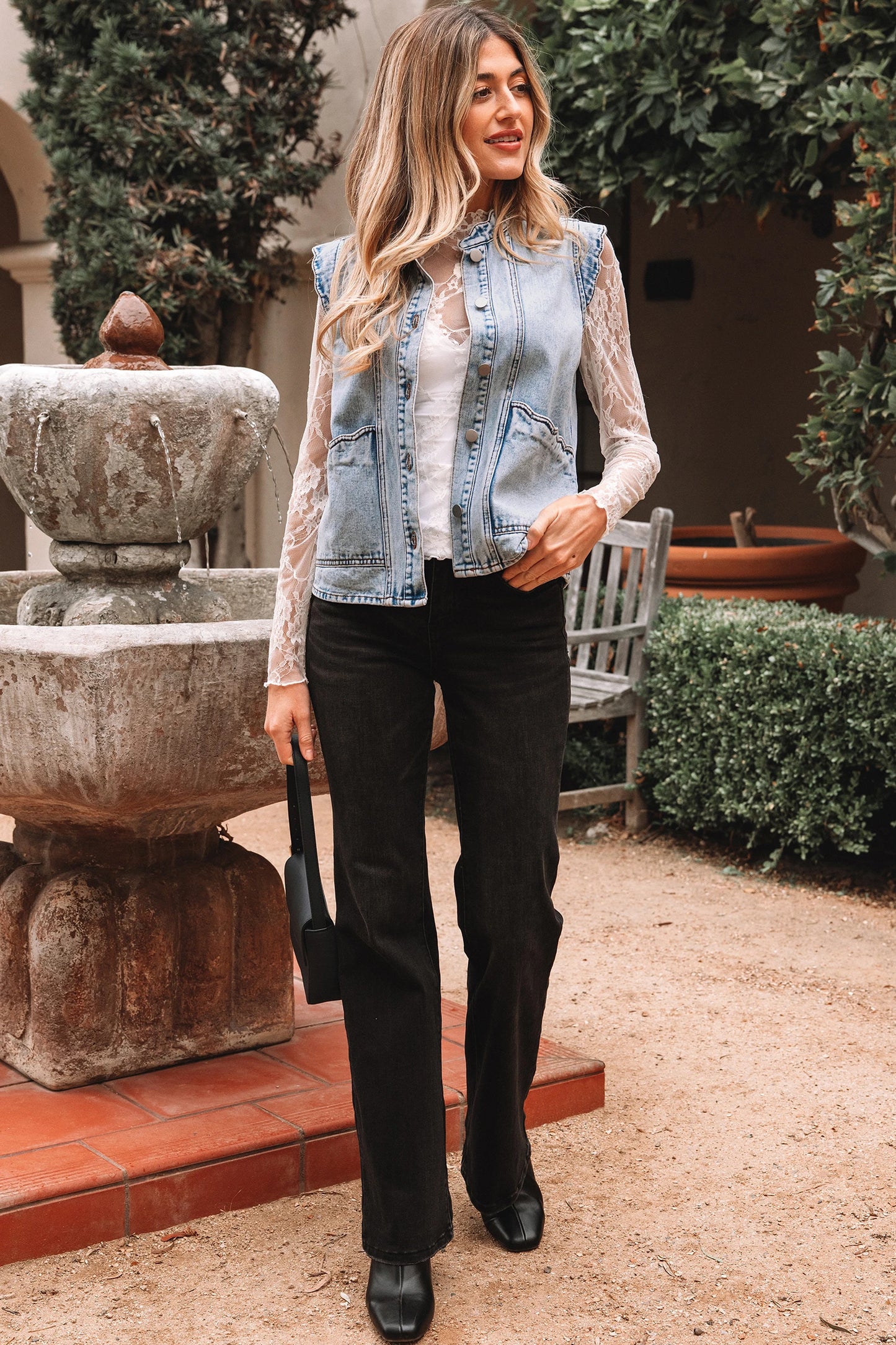 Scallop Lane Denim Vest