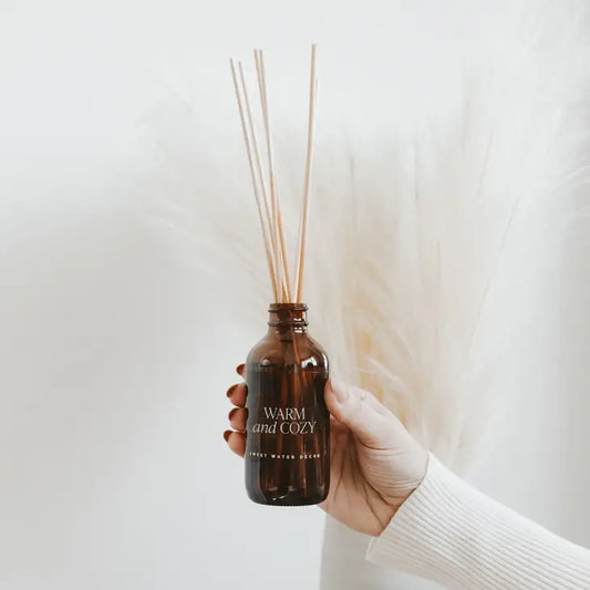 Warm and Cozy Amber Reed Diffuser (Lasts 4+ Months)