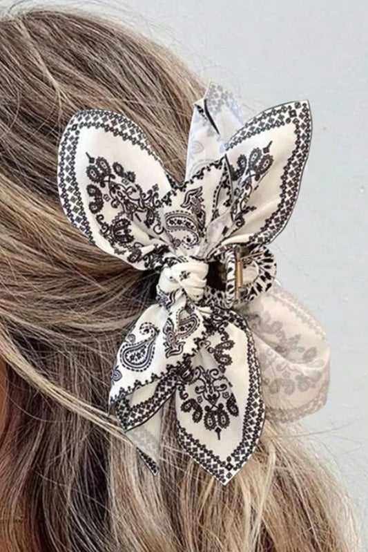 Paisley Hair Clip Bow