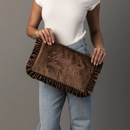 Better Late Than Ugly Travel Clutch