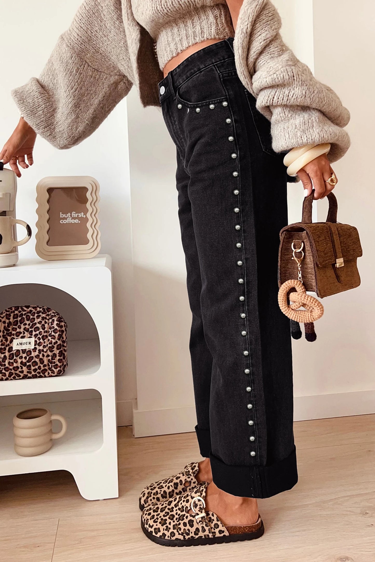 Side Hustle Studded Jeans
