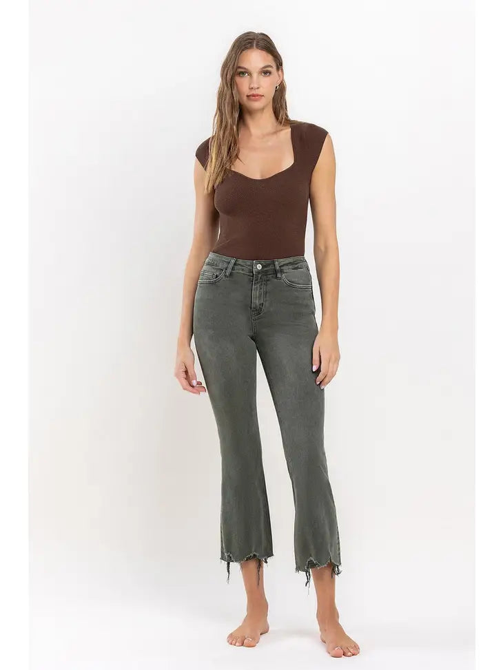 Backstage High Rise Crop Flare Jeans