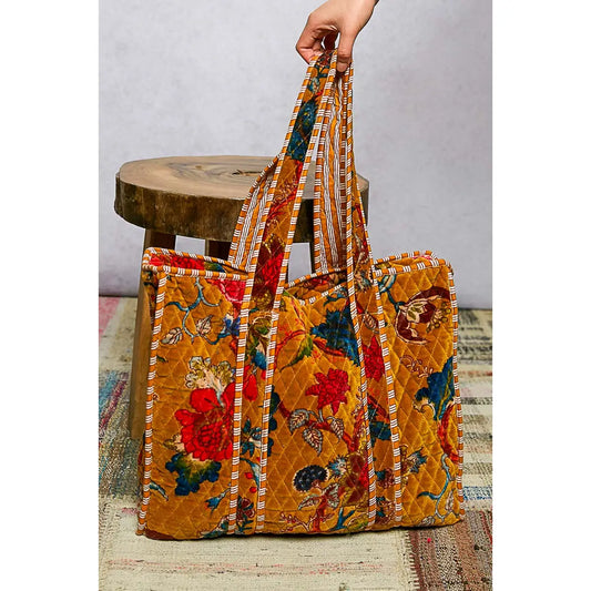 Bohemian Drift Quilted Everyday Tote