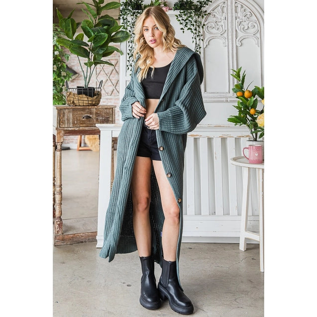 Home For The Holidays Hooded Cardi