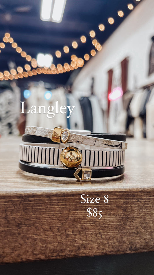 “Langley” Leather Bracelet