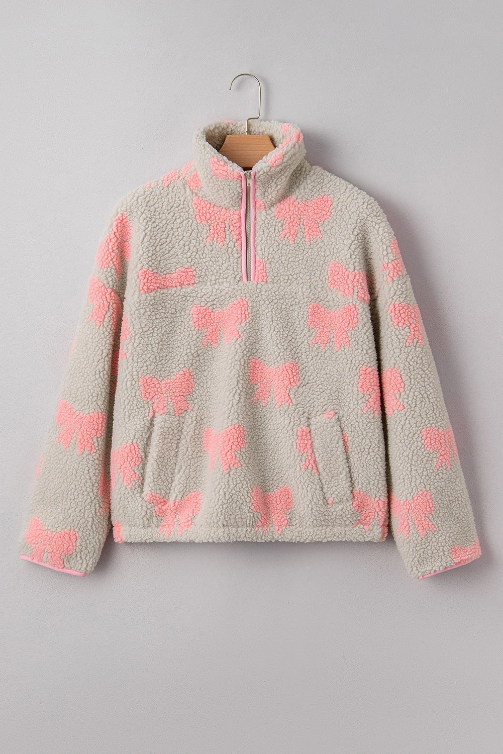 Sweet Bow Sherpa Pullover